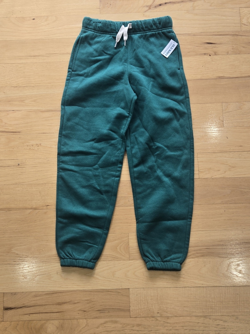 NWT Old Navy Green Kids Jogger Sweatpants with Drawstring